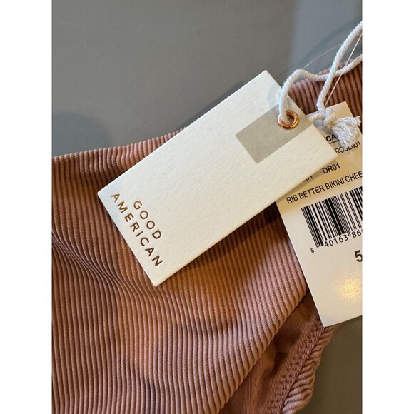 Good American Bikini Bottom Women 2X Desert Rose Rib Better Cheeky NWT Swimwear - Picture 6 of 10